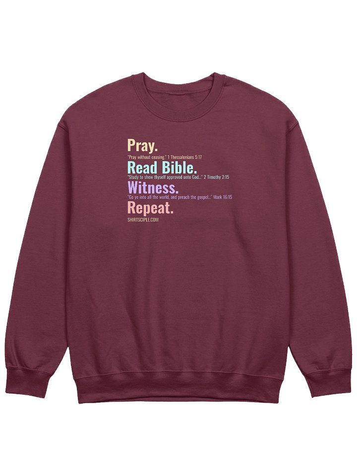 Pray Read Bible Witness Repeat Sweatshirt product image (9)