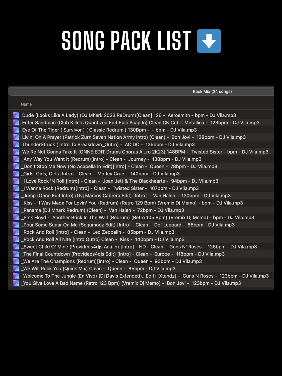 Classic Rock Mix - Song Pack product image (2)