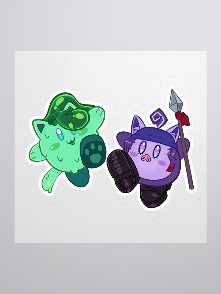 SlimeyBat - Poyo Jade & Bandana Trash Bat [sticker] product image (1)