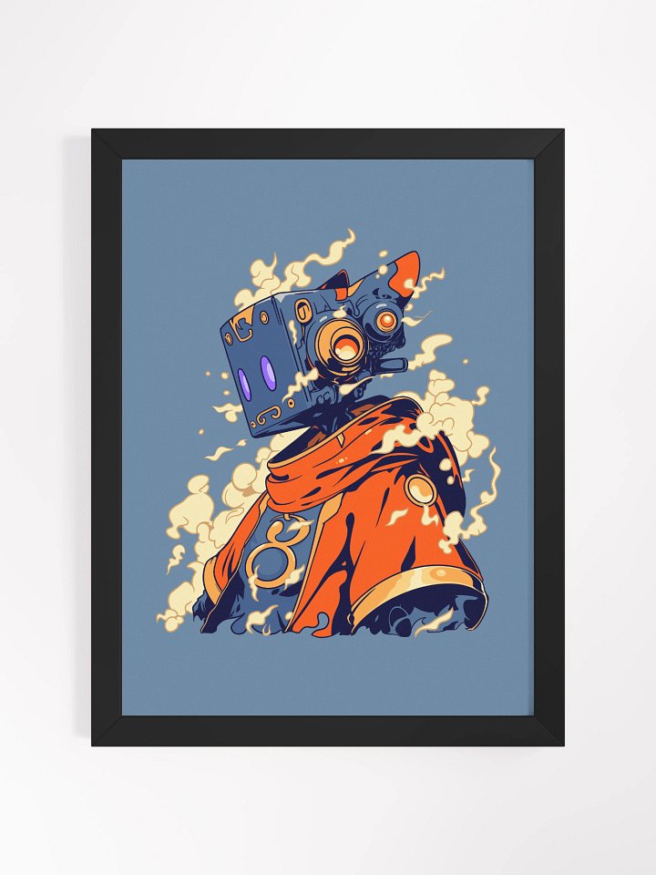 "The Blue Wizard" – 12″ x 16″ Framed Poster product image (1)