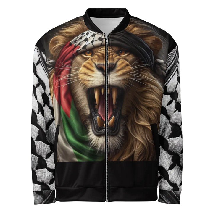 Roaring Lion All-Over Print Bomber Jacket | AI Design Free Palestina product image (1)