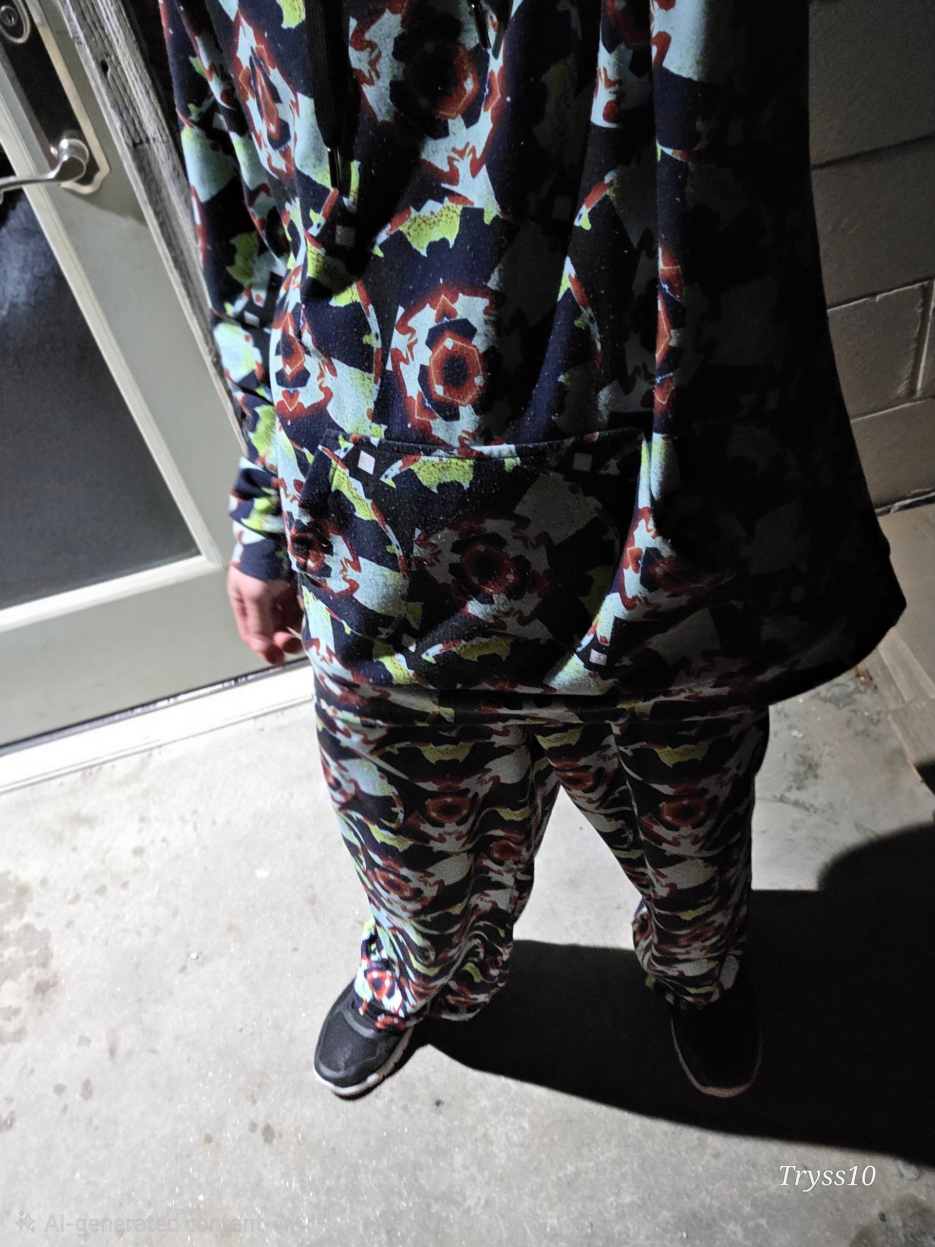 Matrixed Again club in lounge wear pants. product image (3)
