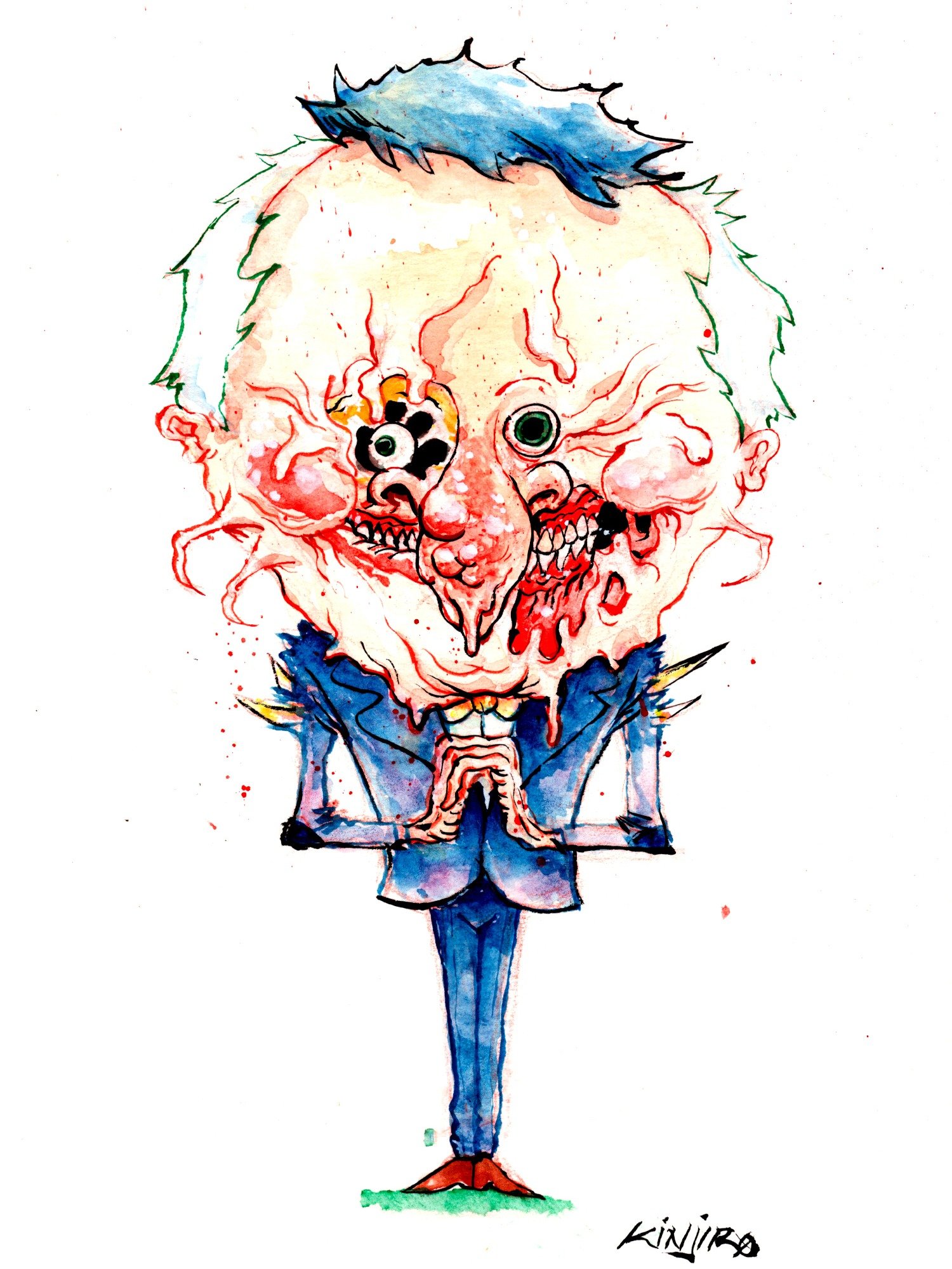 MR. BOSS! (Original Watercolor Painting) product image (1)