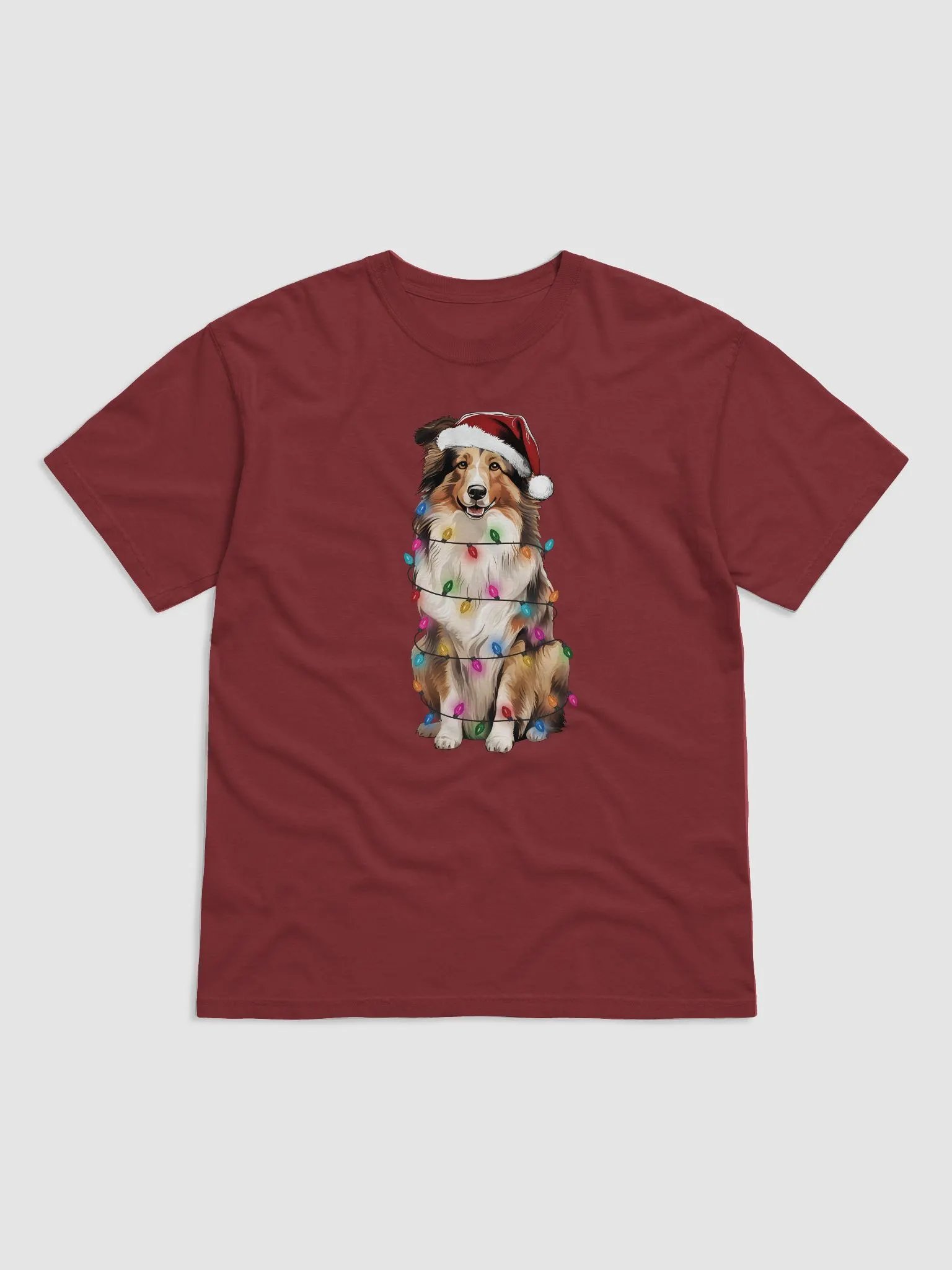 Funny Shetland Sheepdog Christmas T-Shirt for Sheltie Paw-rents product image (9)