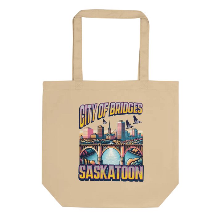 City Of Bridges Saskatoon Skyline Eco Tote product image (1)