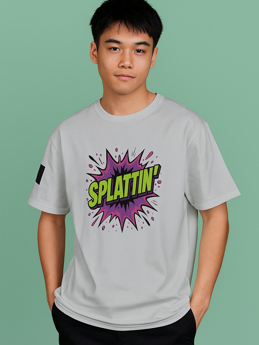 SPLATTIN' - Champion Classic Comfort Tee product image (1)