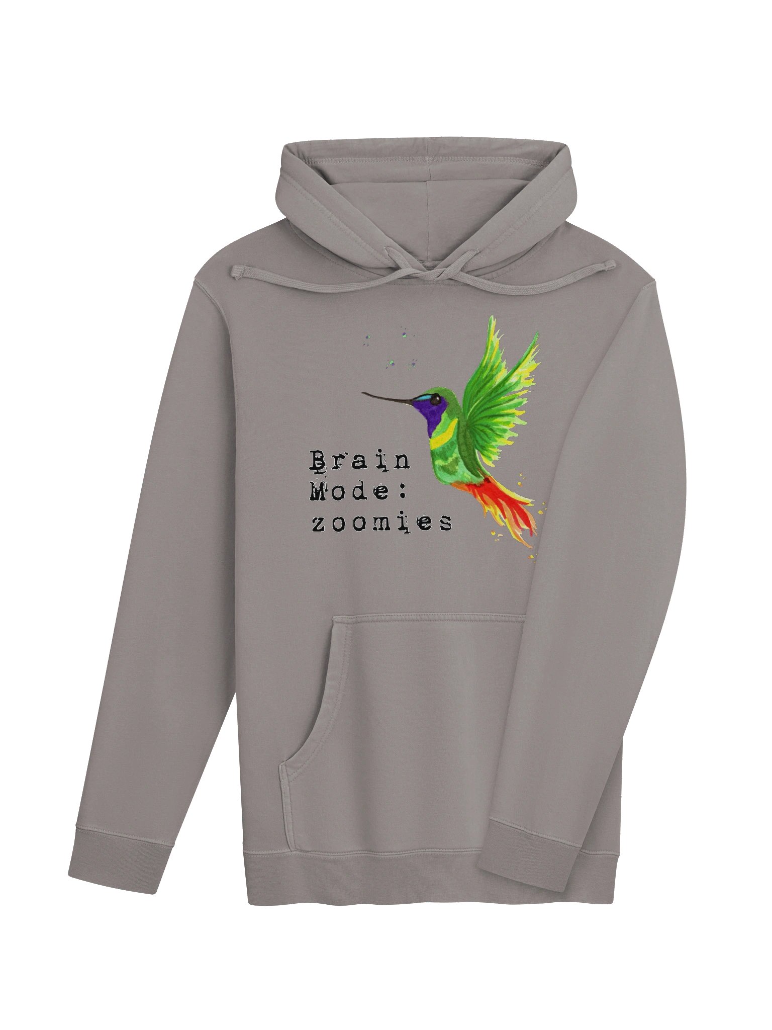 SIGNATURE Line Hummingbird Watercolour Premium Pigment Dyed Hoodie product image (39)