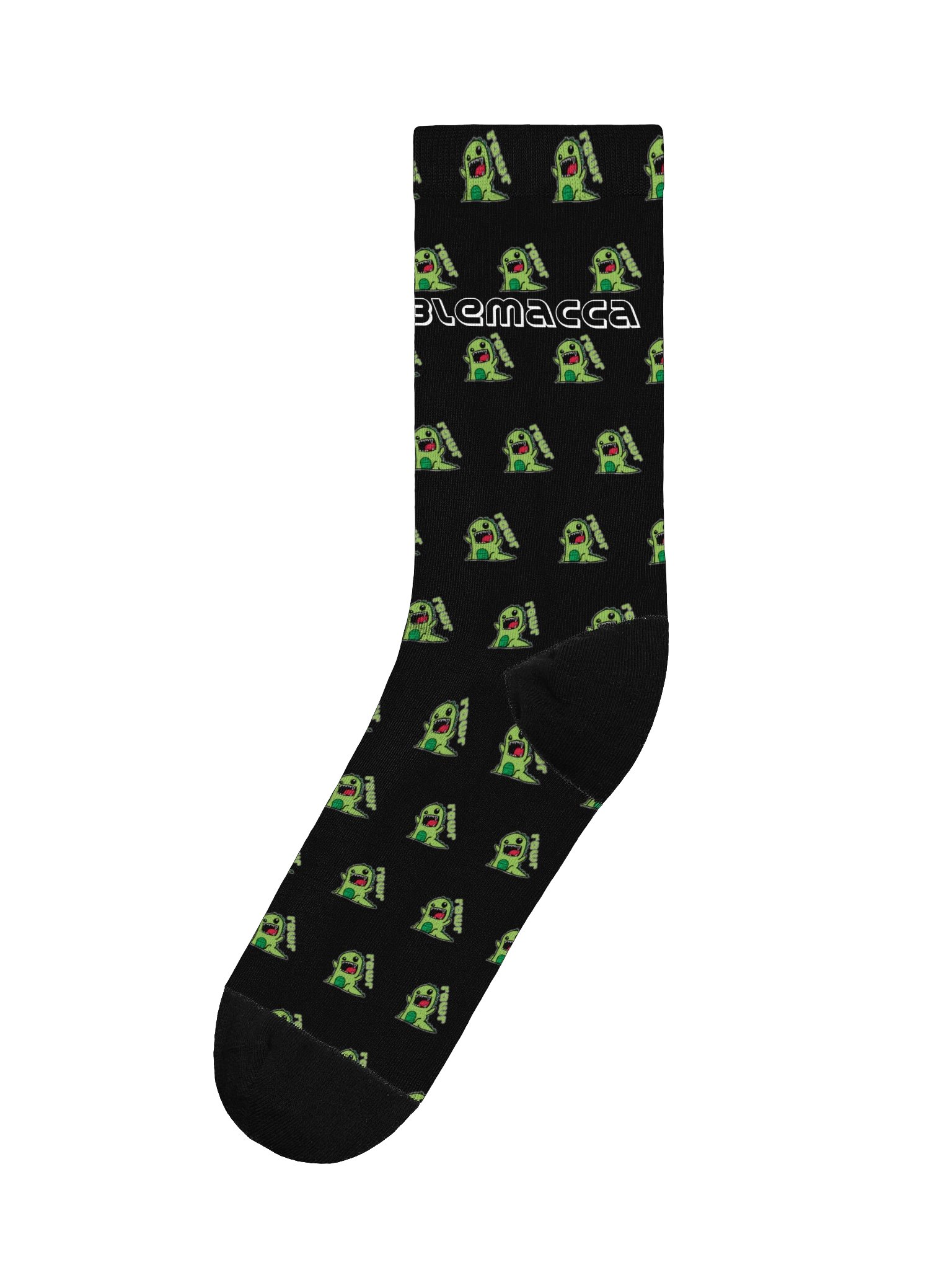 Dinorawr pattern Socks in black! product image (1)