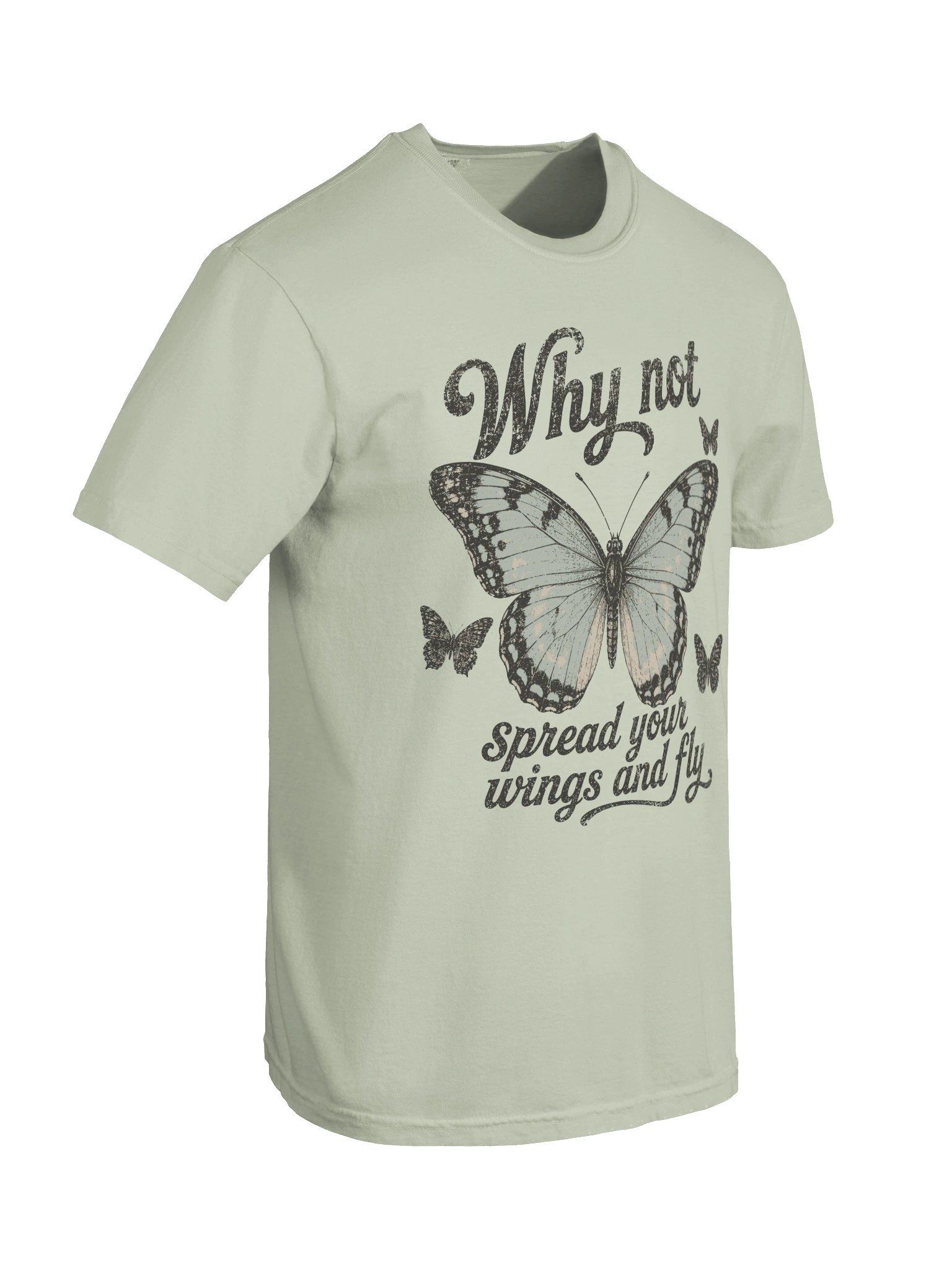 Add a little inspiration to your wardrobe with this beautiful Why Not Spread Your Wings And Fly T-Shirt! product image (32)