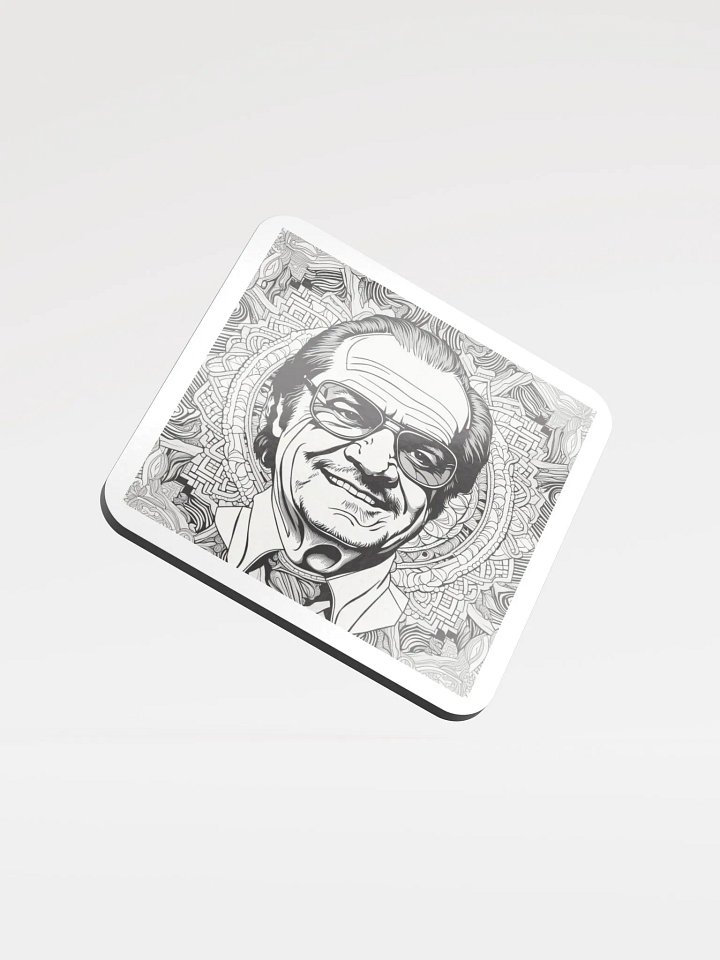 Geometric Gentleman Cork Coaster product image (1)