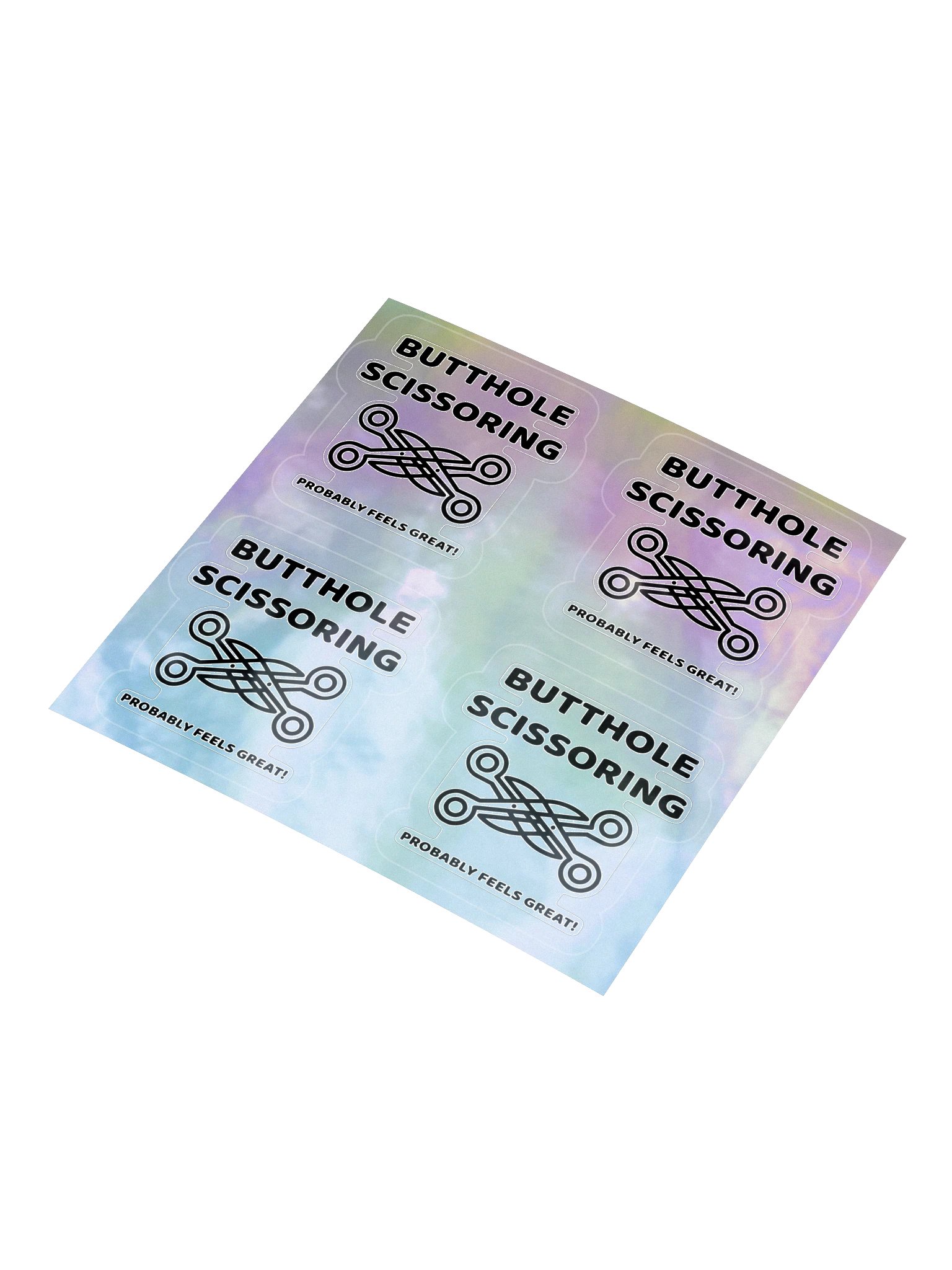 Butthole Scissoring — Holographic Four-Up Sheet product image (3)