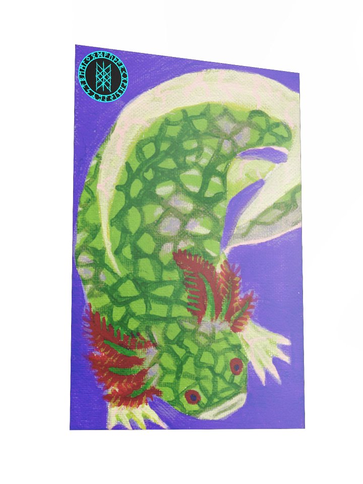 Gone Fission July Scaled Axolotl Matte Paper Poster product image (5)