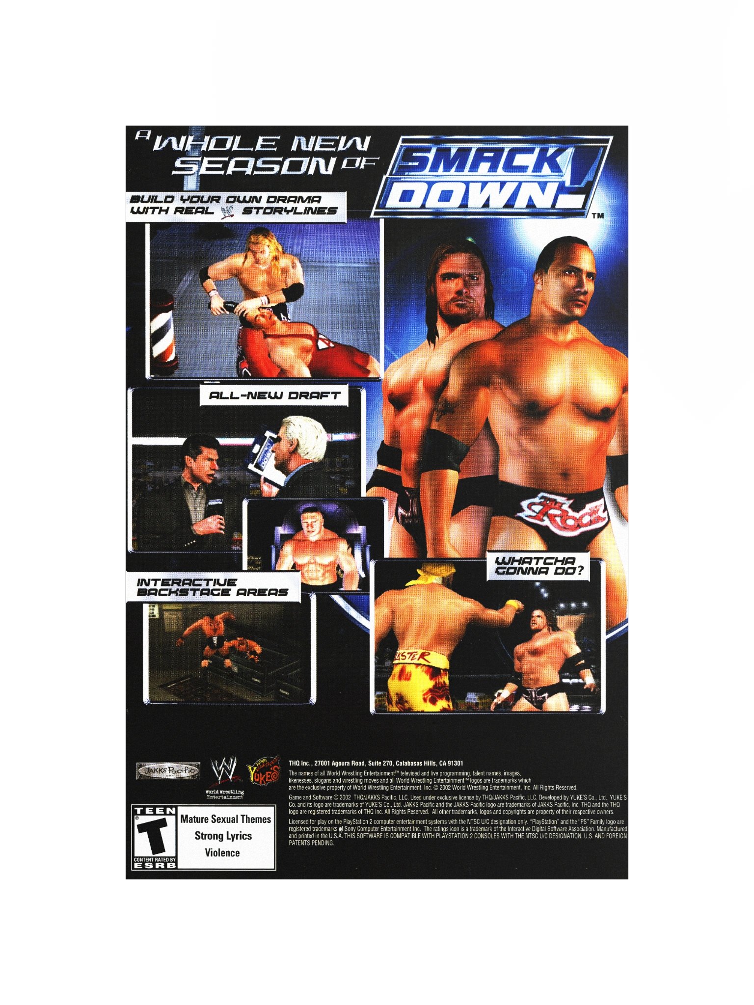 SmackDown! Shut Your Mouth (PS2) - Promotional Poster/Flyer product image (4)