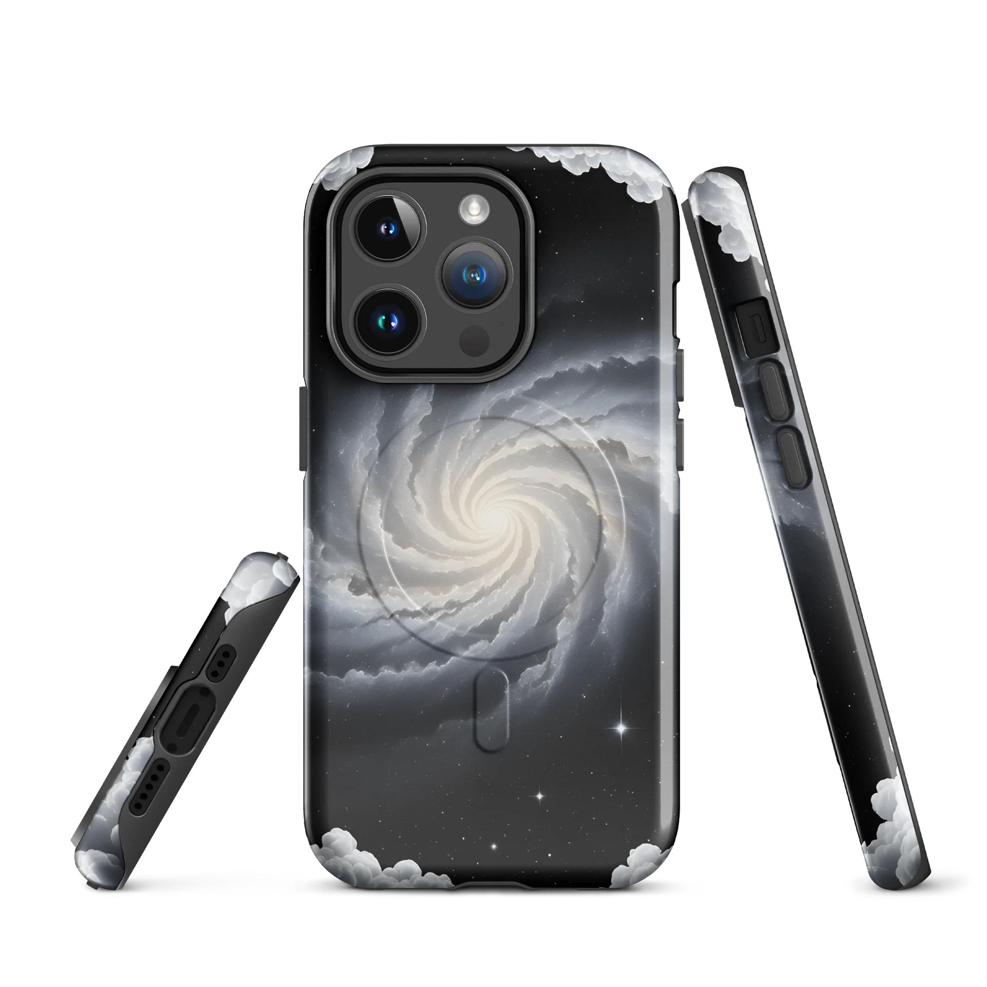 White Cosmic Spiral MagSafe Tough Case product image (9)