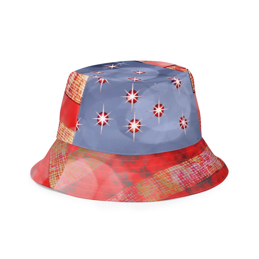 American Flag and Stars Bucket Hat product image (4)