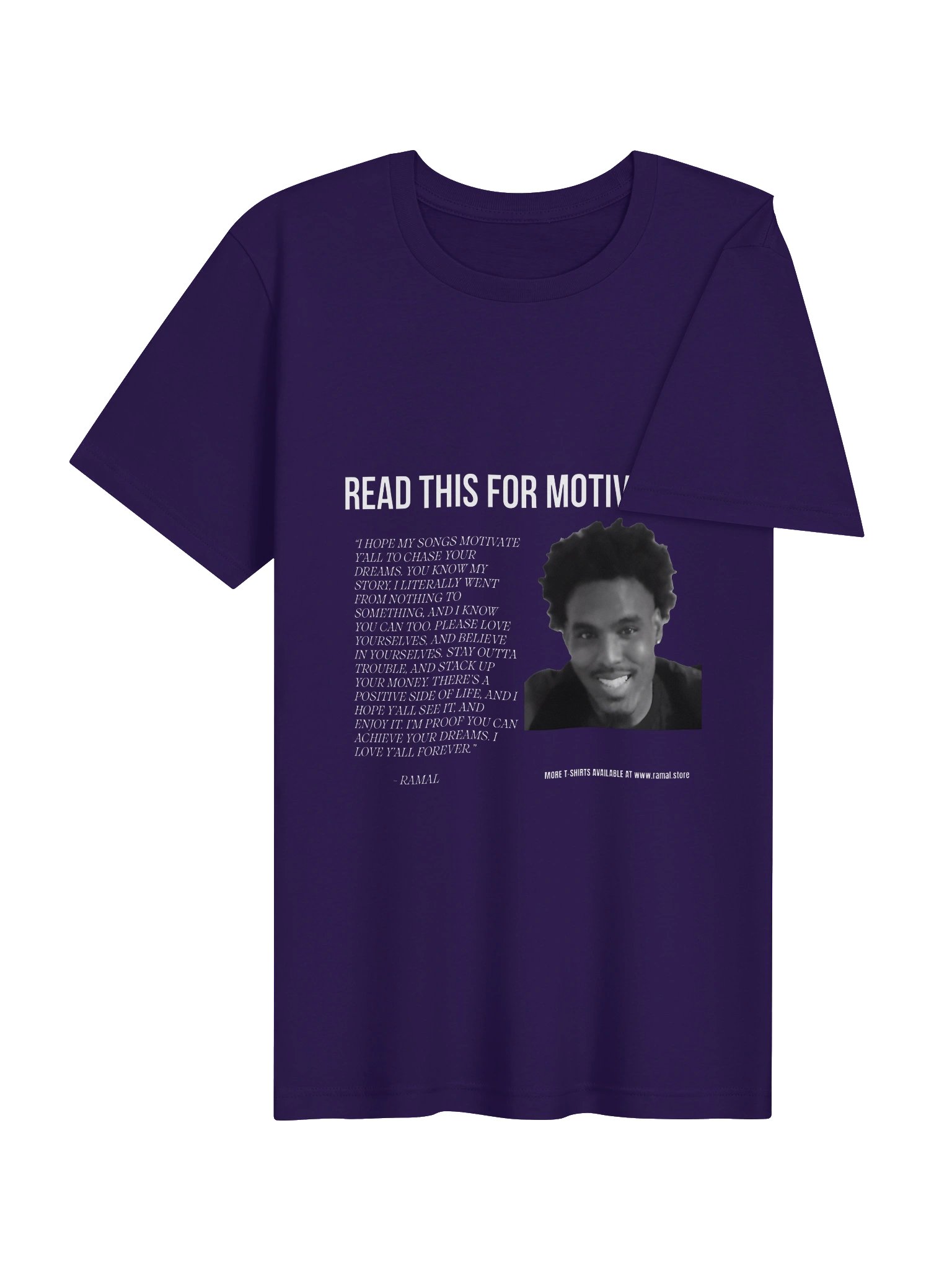PURPLE MOTIVATIONAL T-SHIRT product image (4)