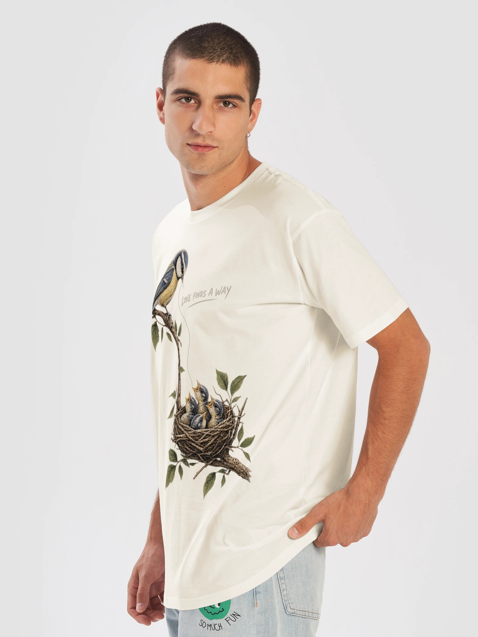 Love Finds a Way – Bird & Nest T-Shirt product image (25)