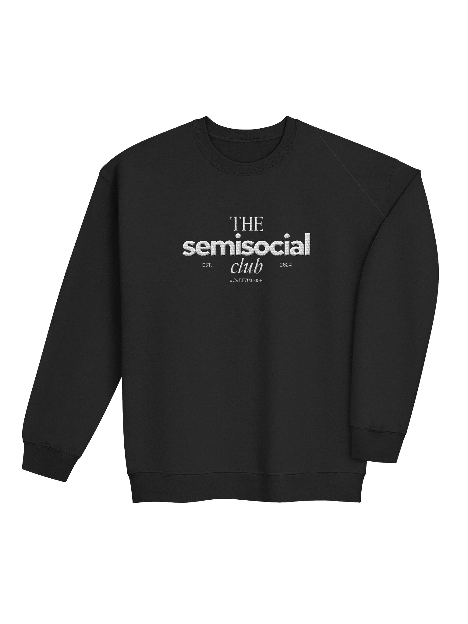the semisocial club - embroidered crewneck product image (4)