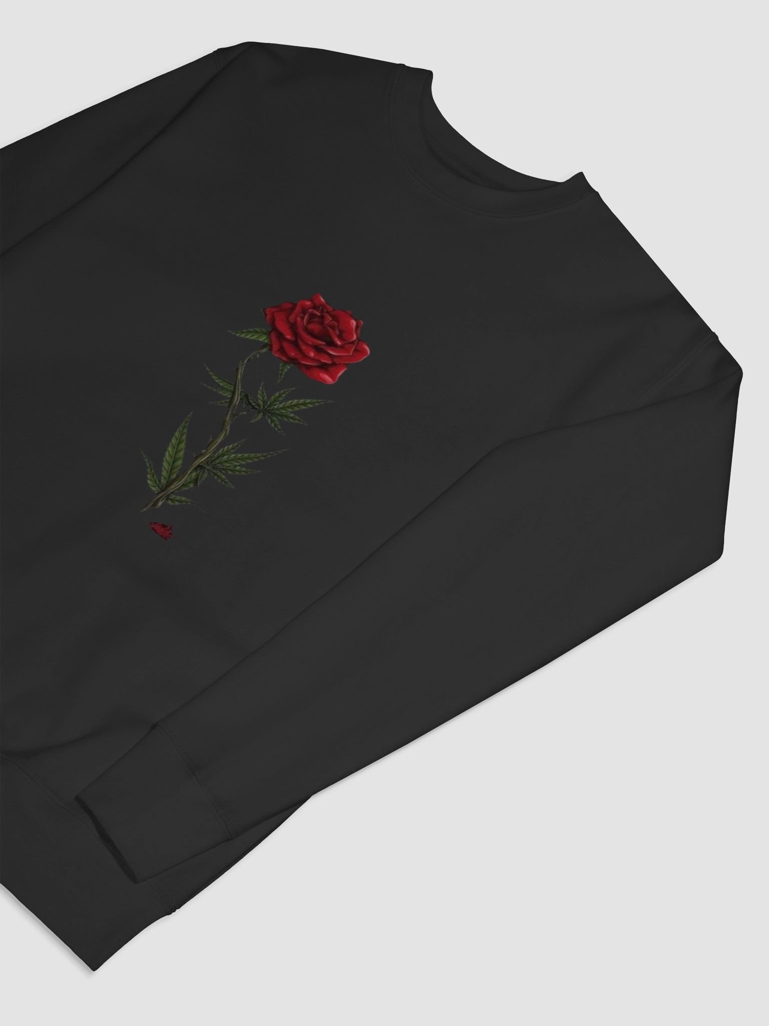 Midnight Muse Long Sleeve – Artistic Back Print Streetwear Shirt in Black product image (26)