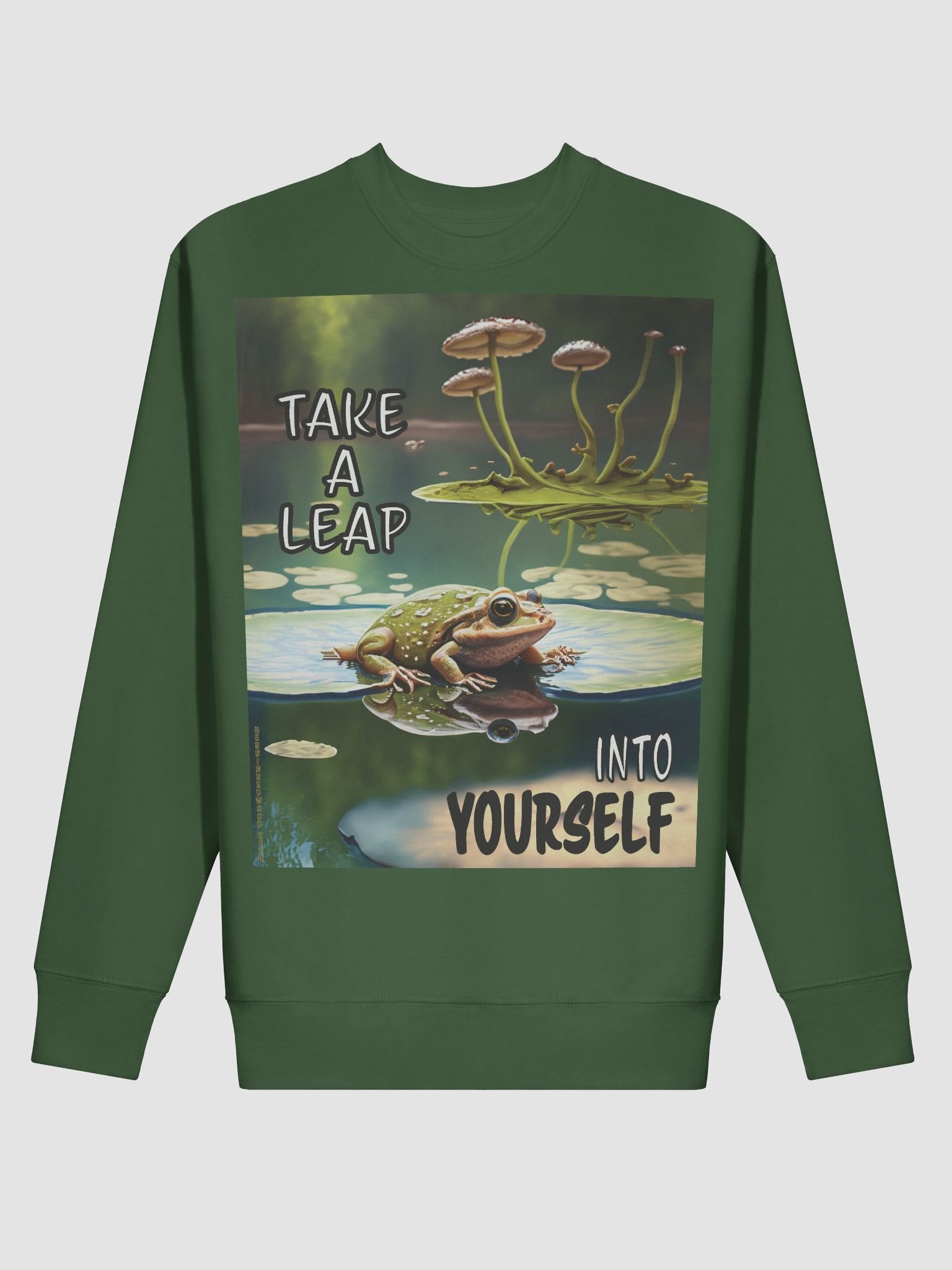 Leap into Yourself Frog Motivational Sweatshirt product image (2)