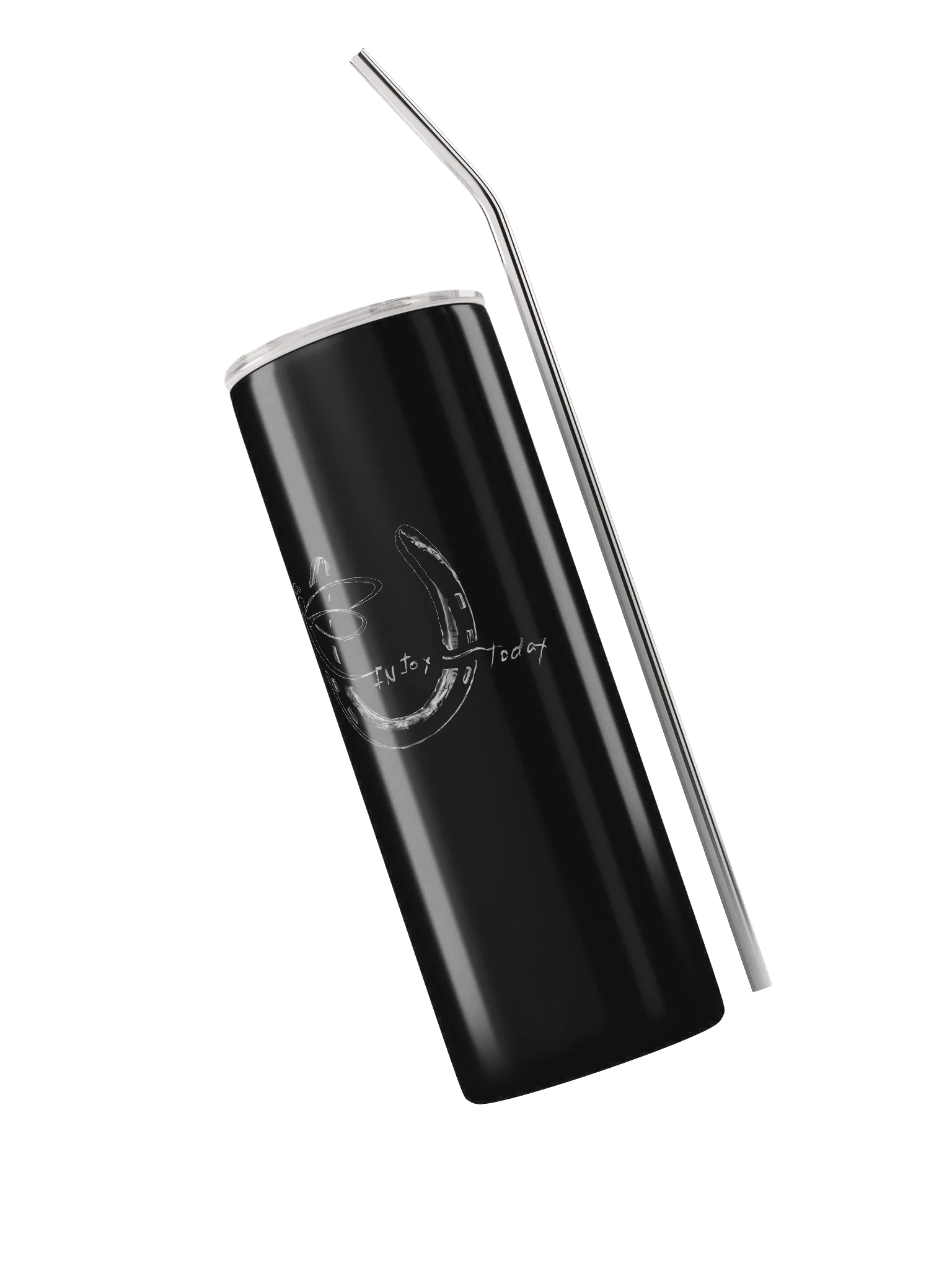 InJoy Travel Cup (20 oz Insulated Stainless Steel Tumbler with Straw, Matte Finish) product image (3)