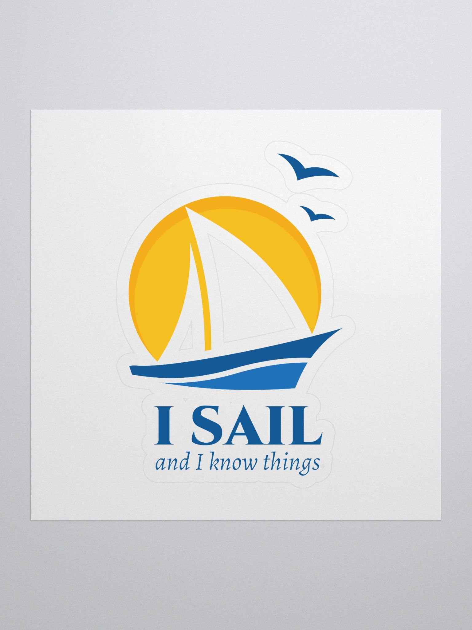 Sail & Know Things Kiss-Cut Sticker product image (1)