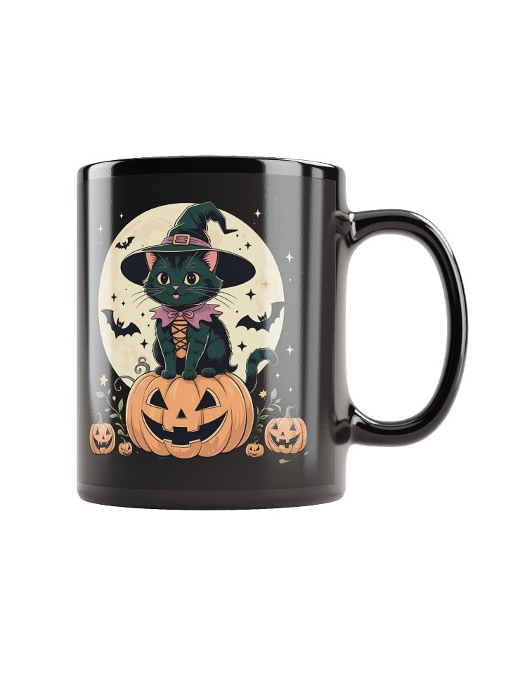 Witchy Black Kitten Halloween Mug product image (1)