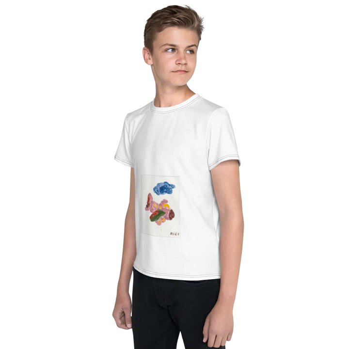 Kid Airplane (All-Over Print Youth Crew Neck T-Shirt) product image (2)