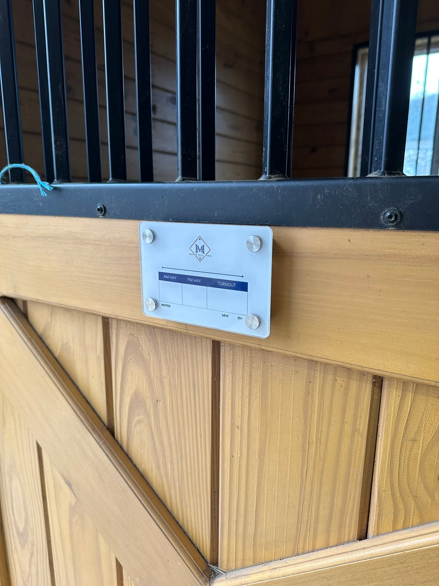 Custom Acrylic Mounted Stall Plates product image (2)