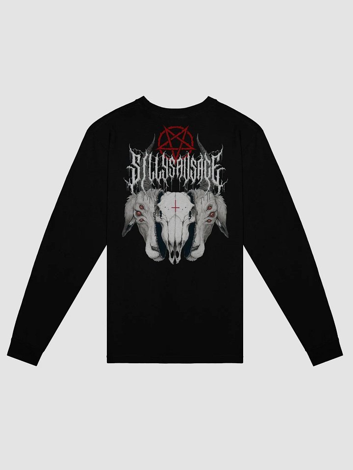 Sillysau5age Deathmetal Longsleeve T-Shirt (White) product image (2)