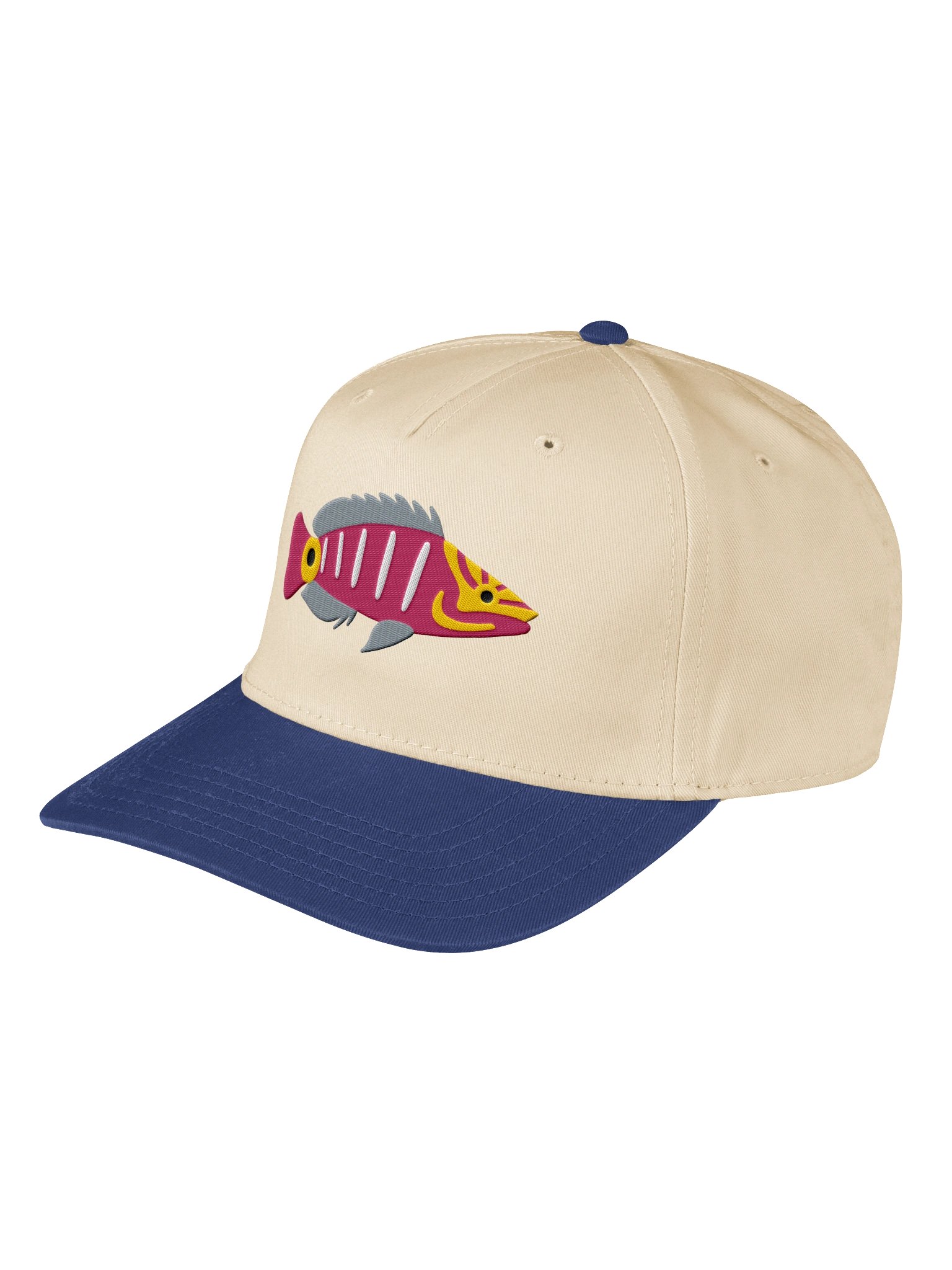 Mystery Wrasse Embroidered Mid-Profile Baseball Cap | Saltwater Reef Aquarium Fish Hat product image (5)