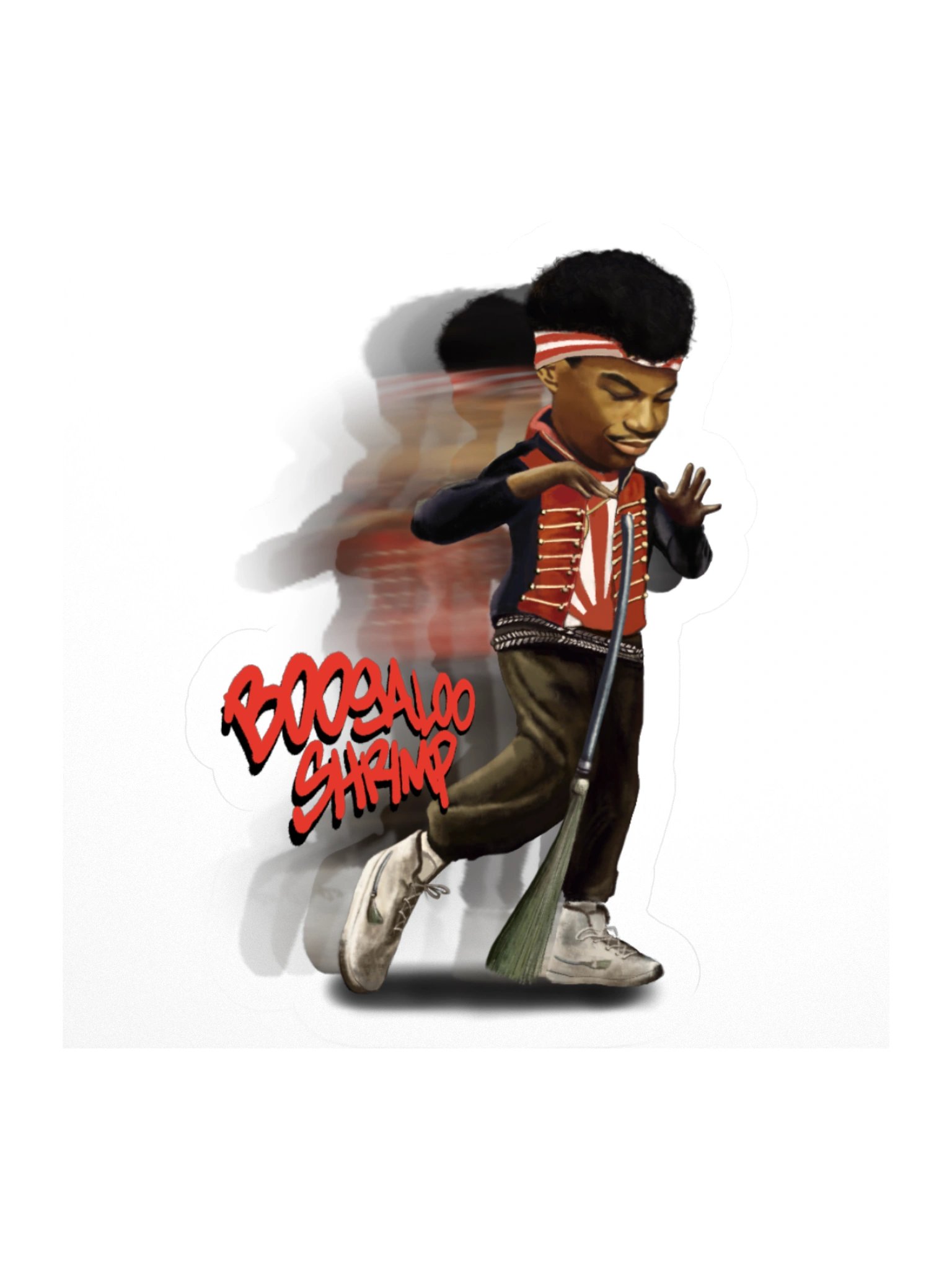 Michael "Boogaloo Shrimp" Chambers in Motion Vinyl Stickers product image (1)
