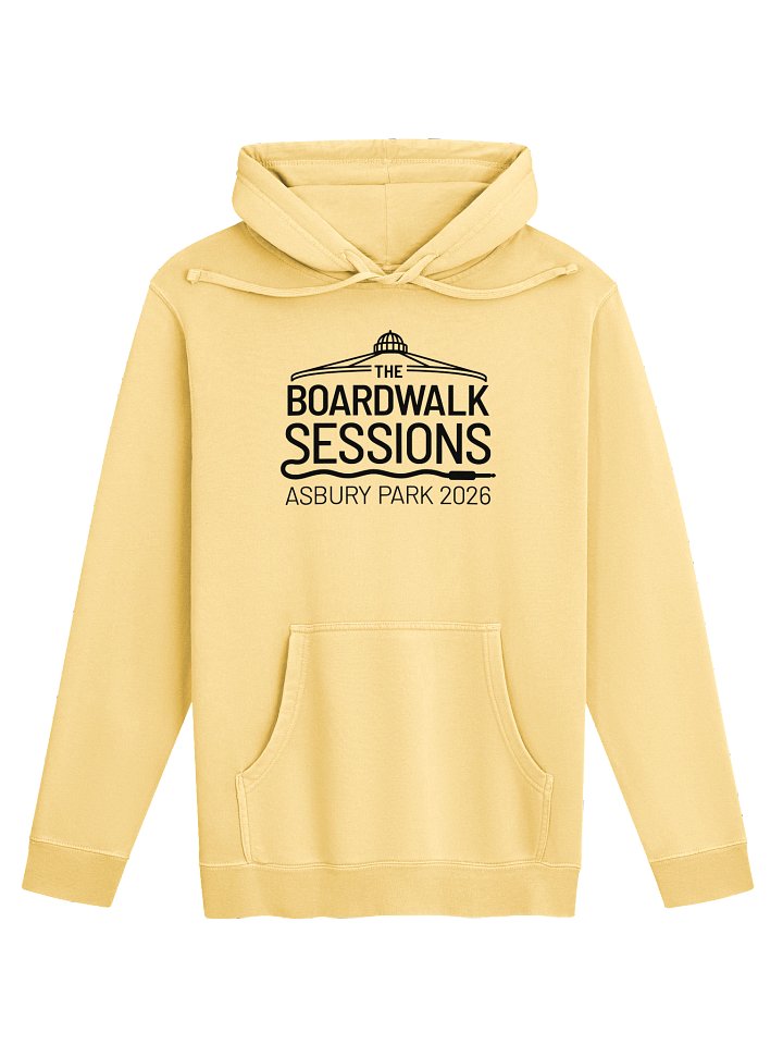 Minimal Black Pigment-Dyed Hoodie product image (1)
