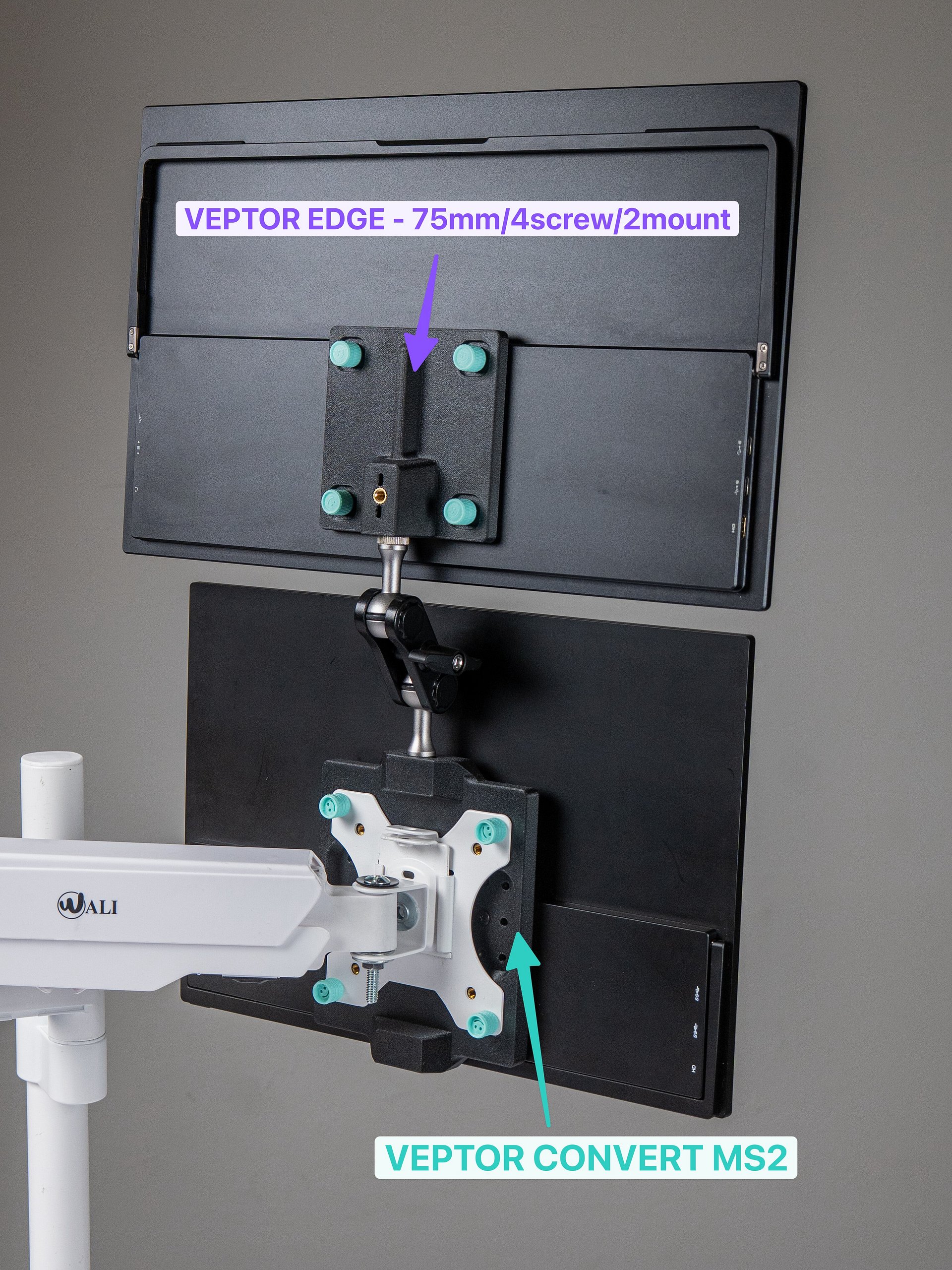 Veptor Edge - Portable Monitor VESA 1/4" Adapter, 100mm 75mm product image (9)