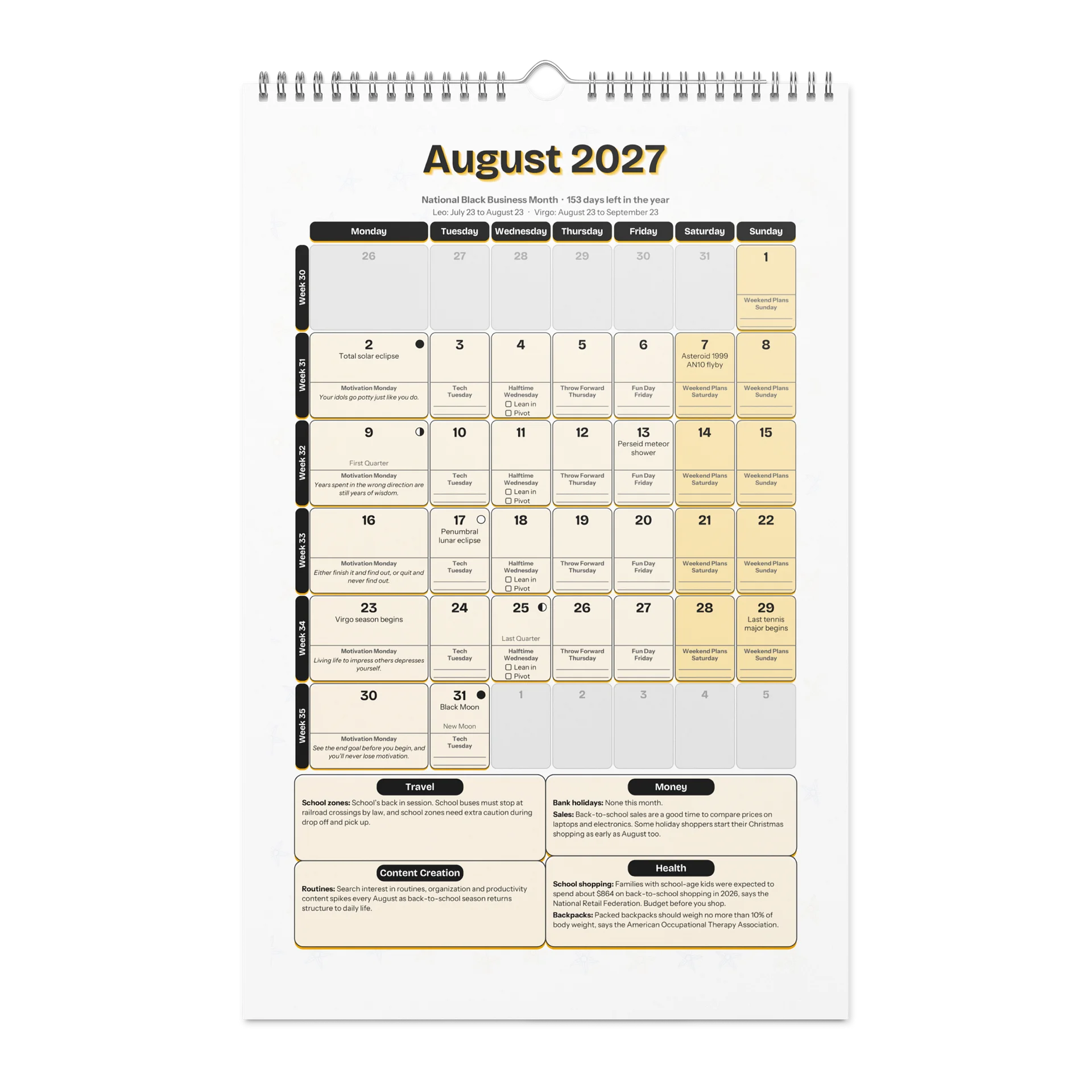 MY YEAR Planner + Calendar 2027 by Rob Virtuoso product image (2)
