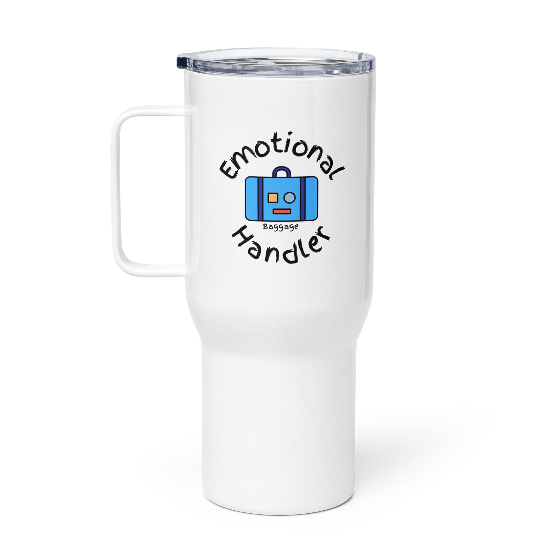 Emotional Baggage Handler Worn Blue Suitcase 25 oz or 40oz Tumbler product image (1)