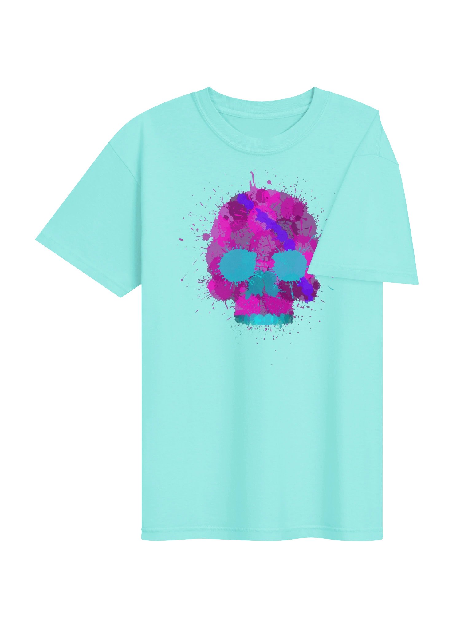 Pink Splatter Skull Tee product image (28)
