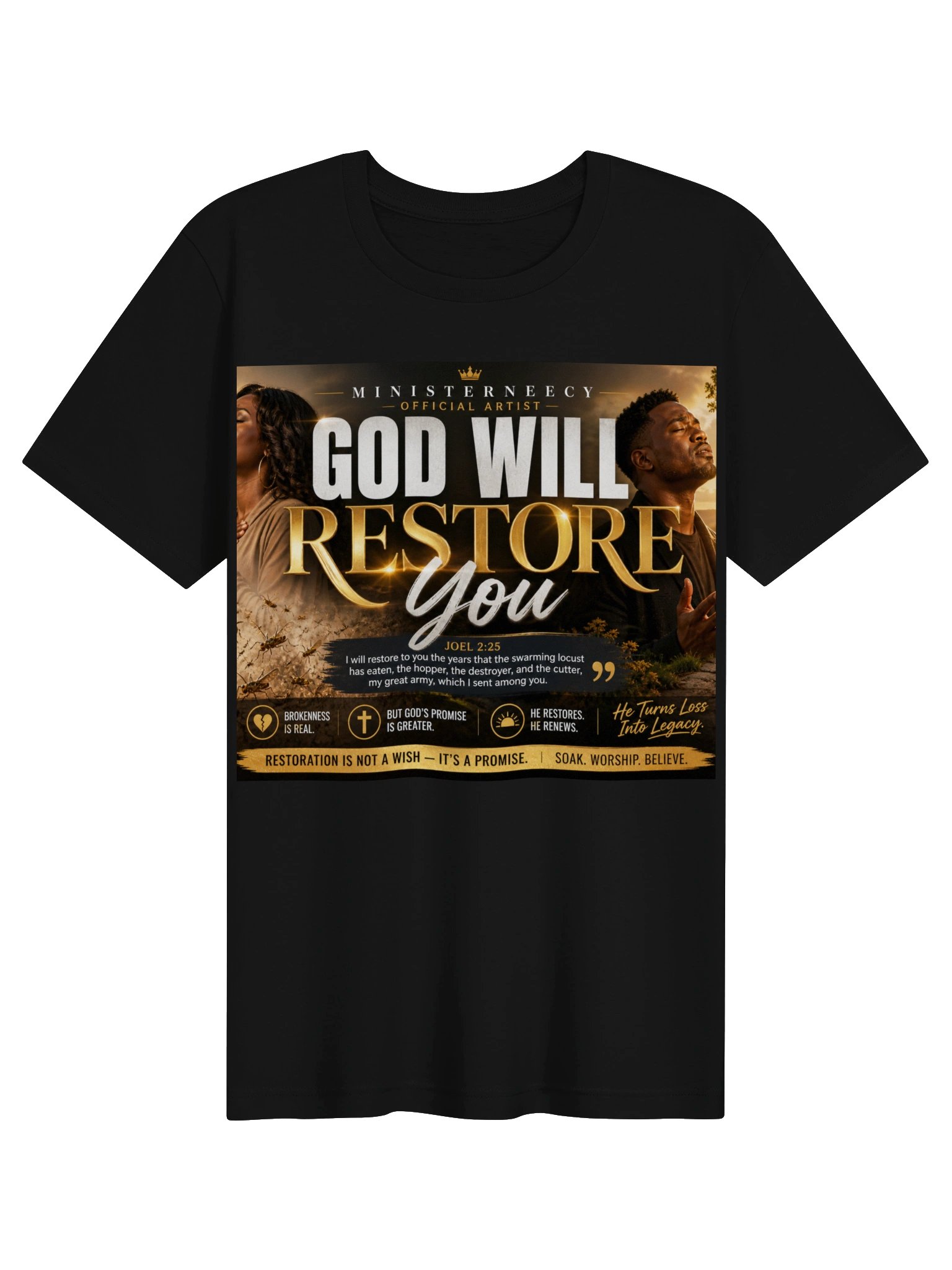 God Will Restore You Christian Worship Tee product image (1)