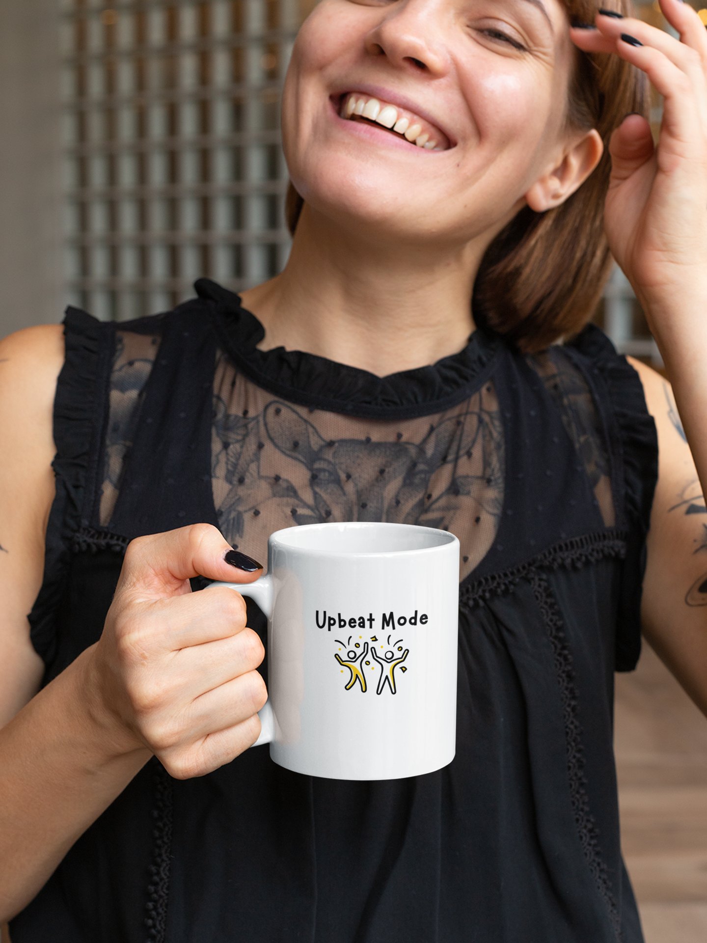 "Upbeat Mode" My Vibe Ceramic Mug product image (1)