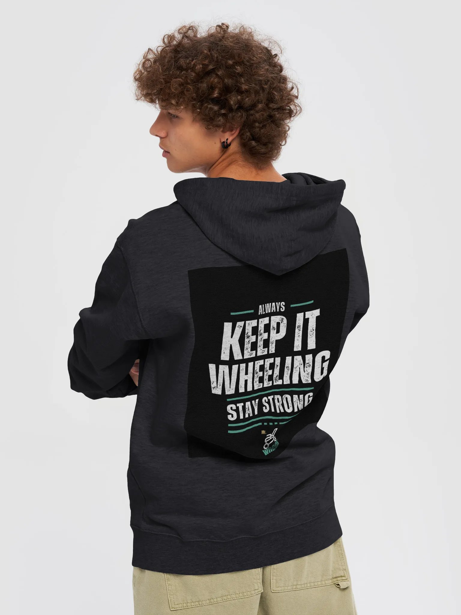 Mr. Wheels Outlined Zip-Up Hoodie product image (6)