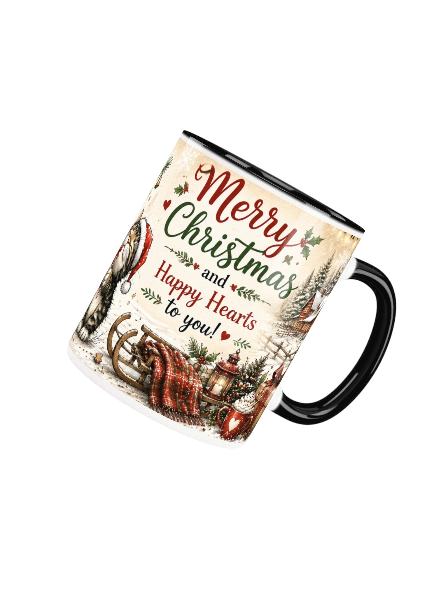 Merry Christmas Happy Hearts Mug product image (23)