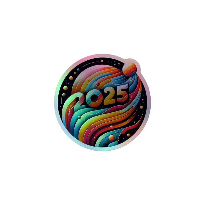 Cosmic Wave 2025 Holographic Sticker Set product image (1)