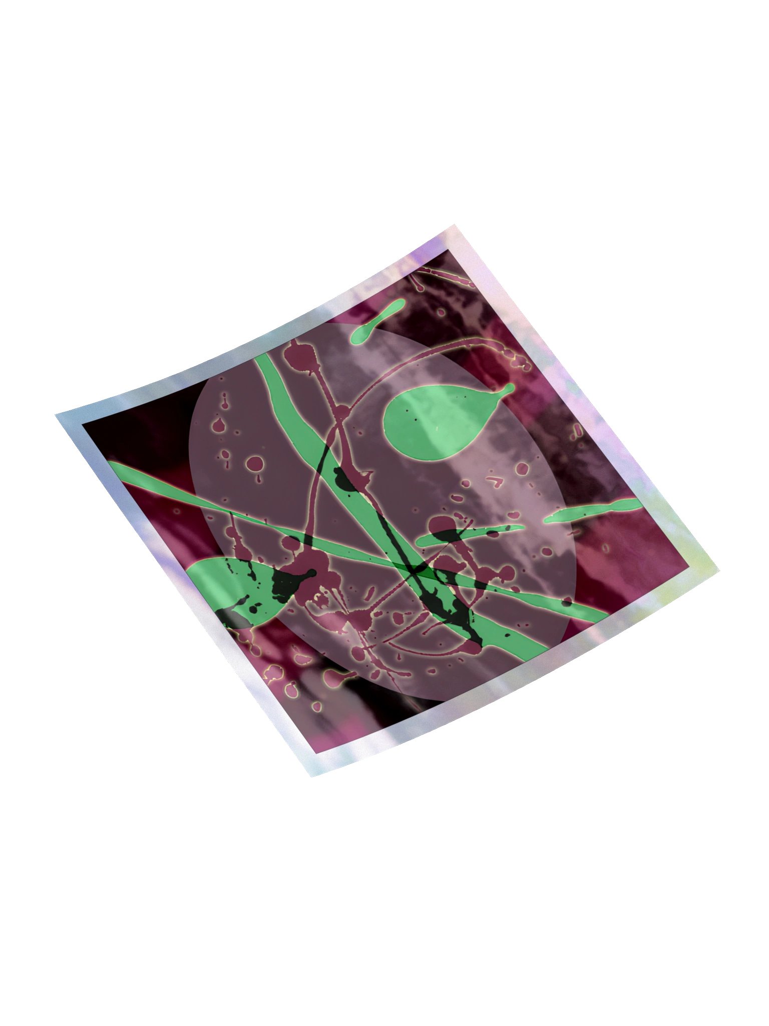 Oval Nocturne — Holographic Kiss‑Cut Sticker Sheet product image (4)