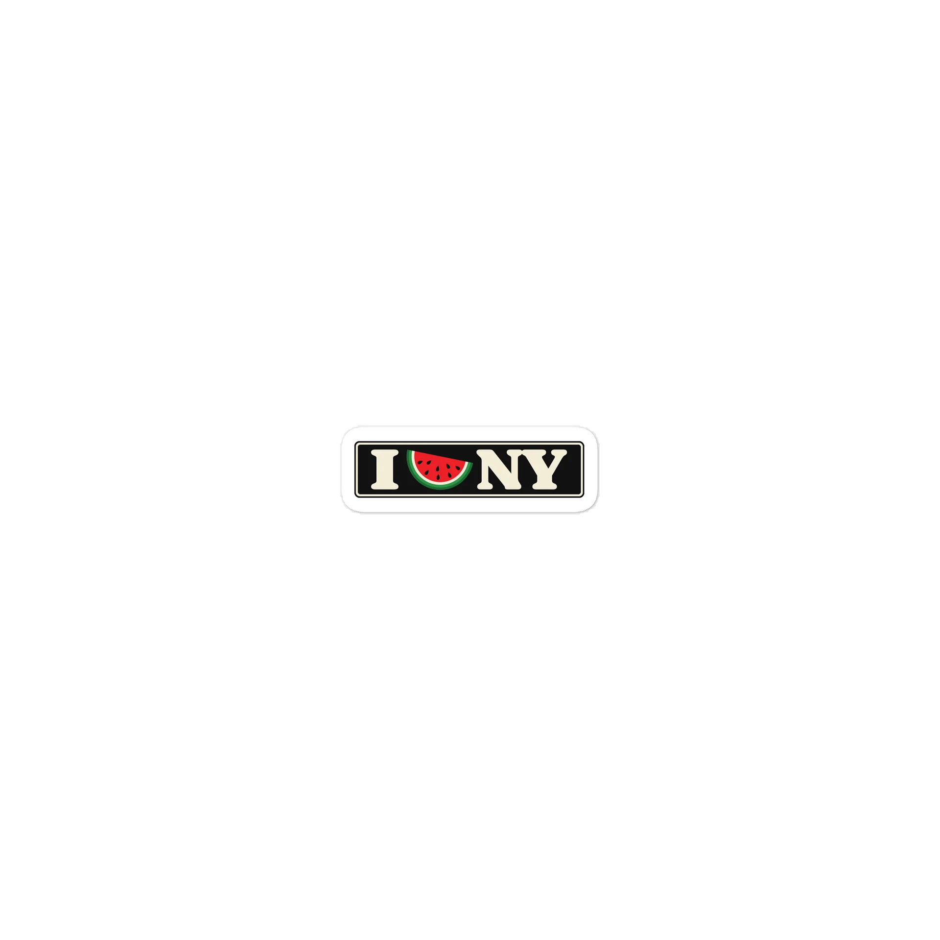 I 🍉 NY - Watermelon New York Sticker product image (1)