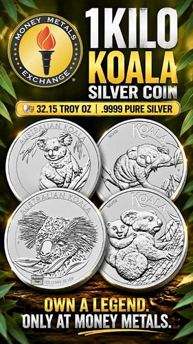 1 Kilo Koala Silver Coin: You Have to See the Size!

This 1 Kilo Australian Koala Silver Coin is MASSIVE. 🐨🥈

Struck by the P...