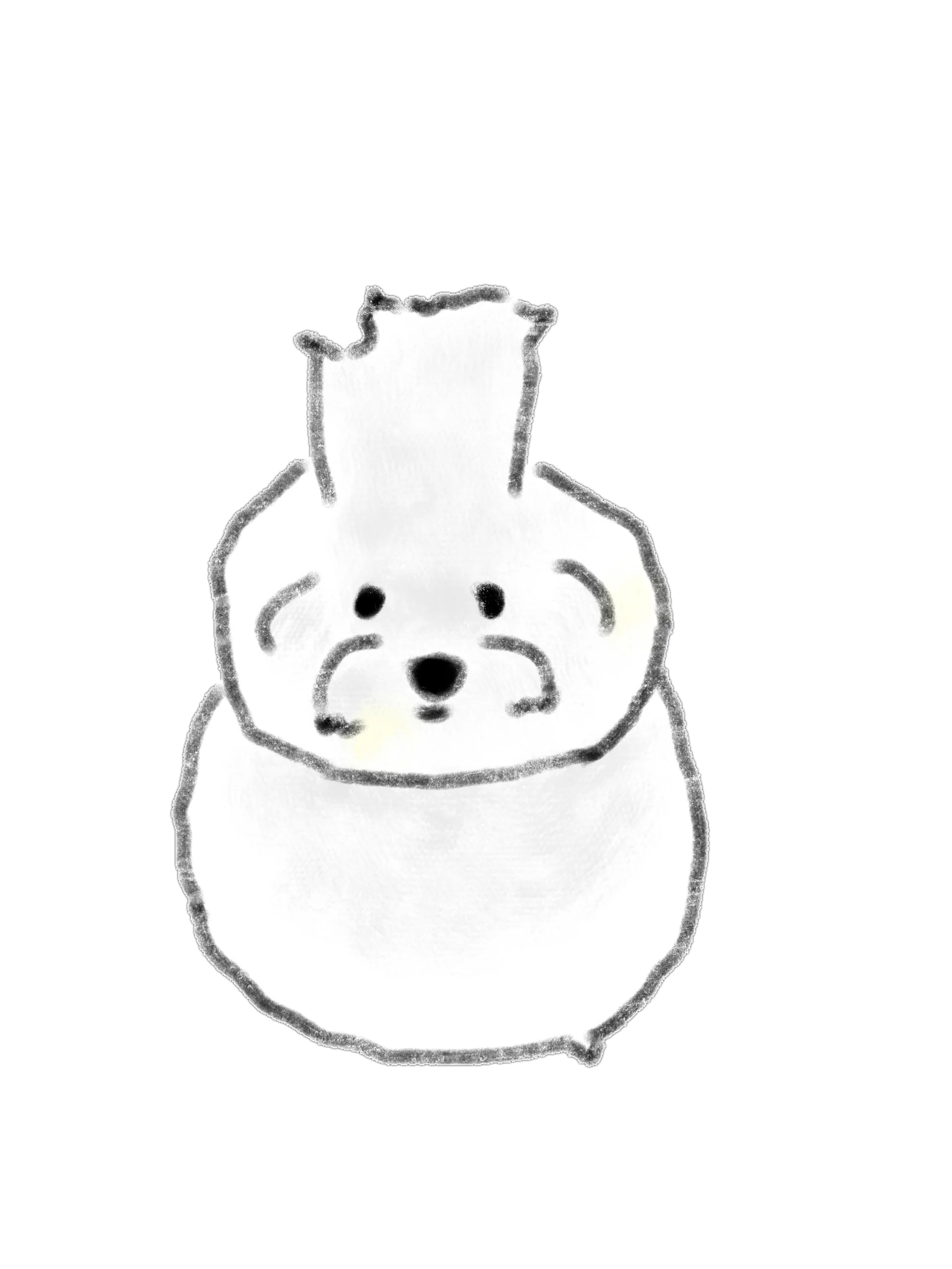 15 Hand-Drawn White Dog PNG Clipart Bundle product image (8)