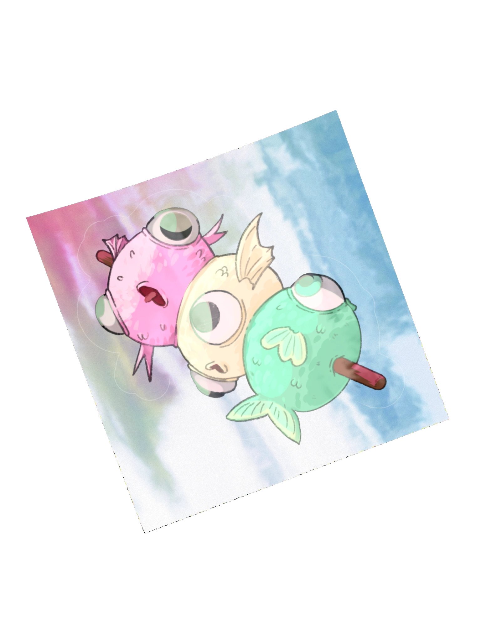 Lumpsucker Dango Holographic Sticker product image (5)