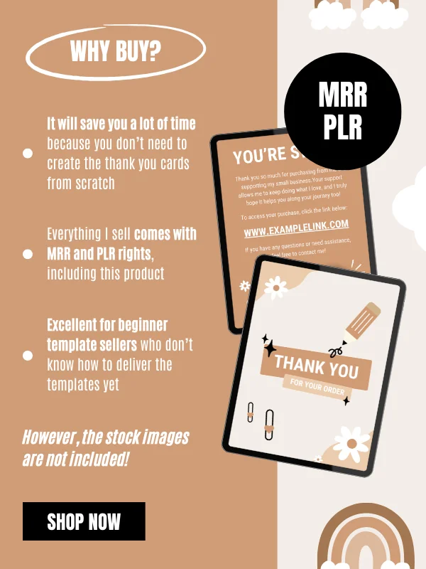 MRR/PLR Etsy Thank You Cards for Business product image (6)