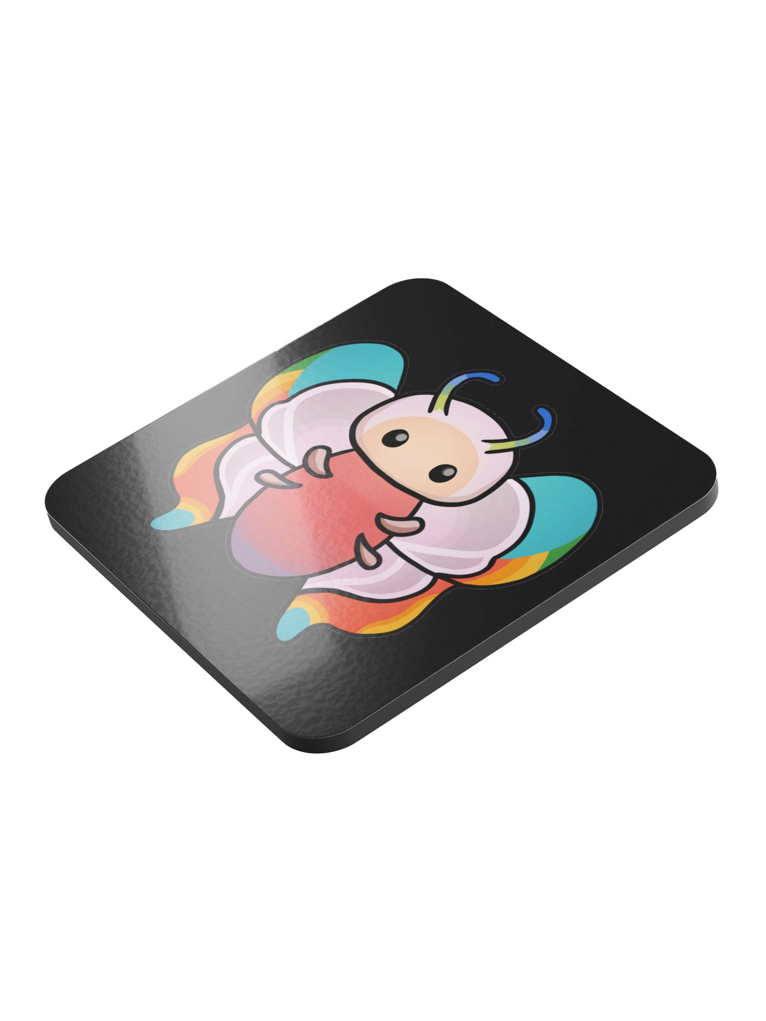 Palia Rainbow Butterfly - Glossed Cork Coaster product image (4)