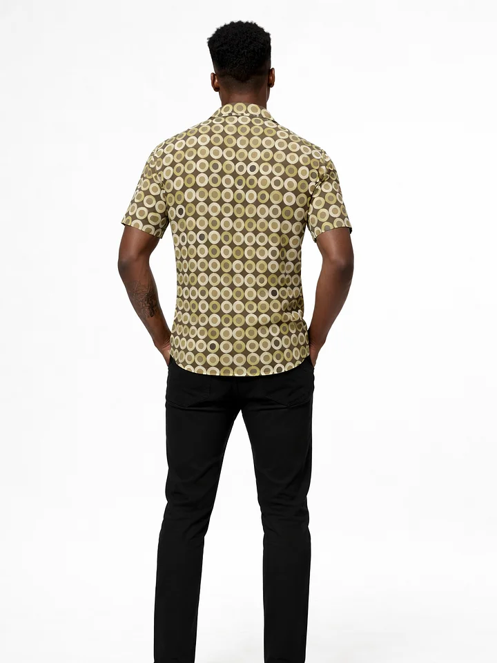 Breezy Tropics Recycled Hawaiian Shirt for Men – Lightweight Tropical Button-Up Summer Shirt product image (2)